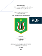 Critical Review Analisa Sistem David Easton - Teddy Chrisprimanata Putra PDF