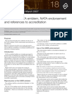 Policy Circular #18 - Use of The NATA Emblem, NATA Endorsement and References To Accreditation
