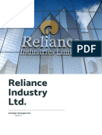 Reliance Strategic Management PDF