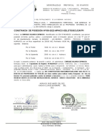Constancia de Posesión Nº159-2022-Mphco-Gdlot/Sgcuc/Afpi: I I I I I I