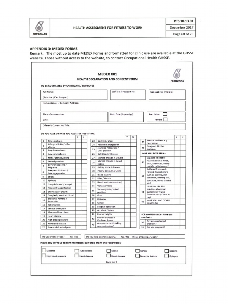 Appendix 3.5 - Medical Report Template | PDF