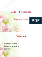 Unit 1 Friendship Language Focus