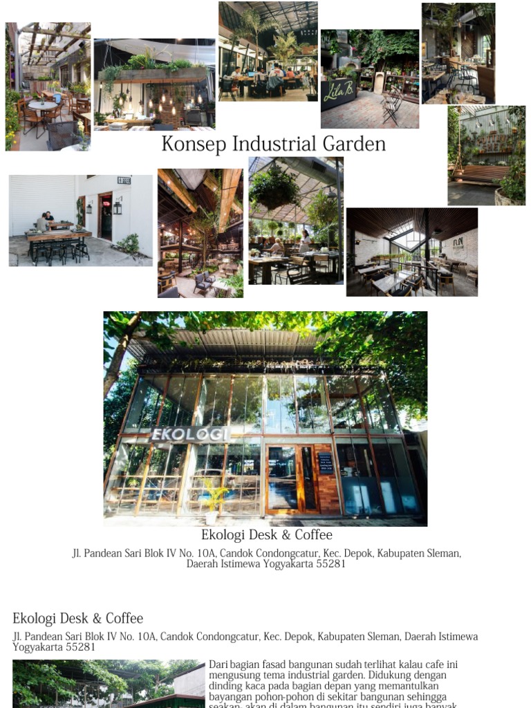 Referensi Konsep Desain Industrial Garden | PDF