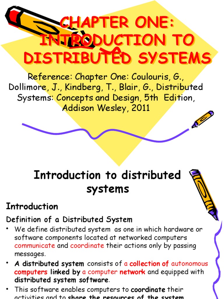 Chapter One Introduction To Distributed Systems | PDF | Distributed ...