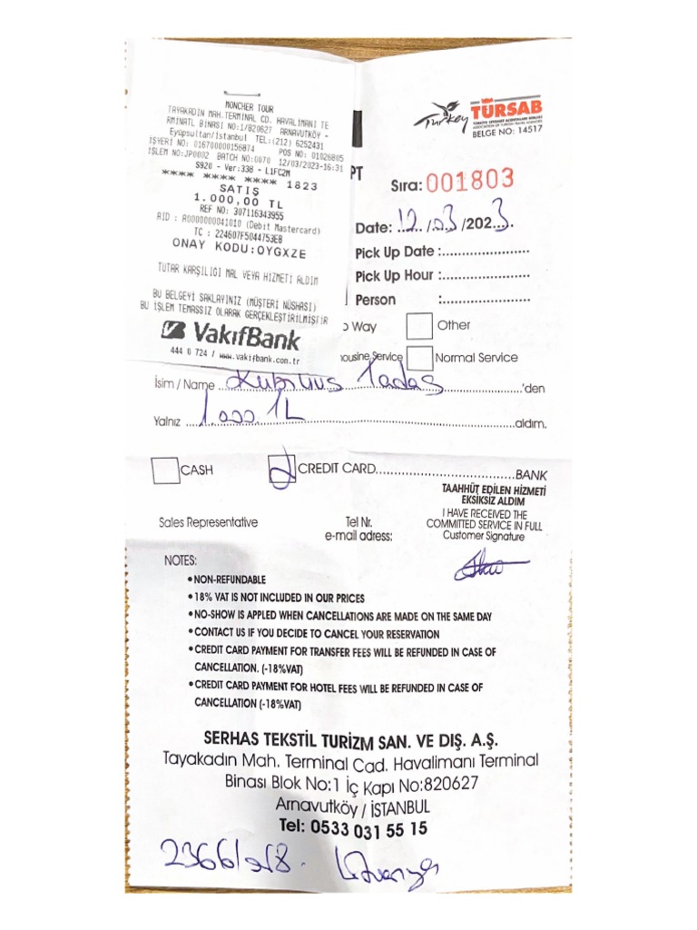 Receipts | PDF