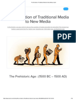 The Evolution of Traditional Media To New Media - Sutori