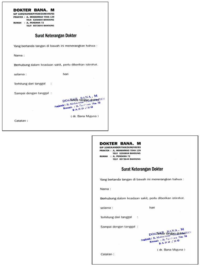 Surat Sakit PDF
