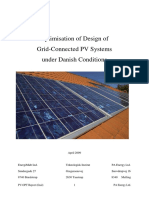 Optimisation of Design of Grid-Connected PV Systems Under Danish Conditions