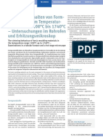 Das Sinterverhalten Von Form-Grundstoffen Im Temperatur - Bereich Von 1100°C Bis 1740°C - Untersuchungen Im Rohrofen Und Erhitzungsmikroskop