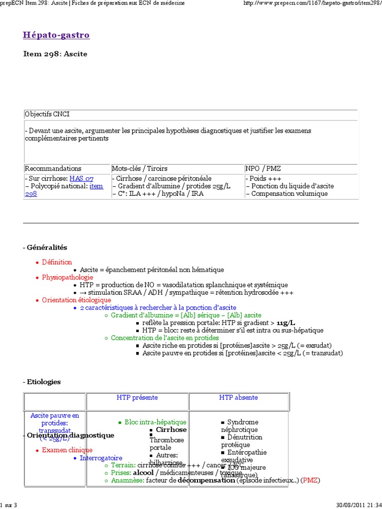 Hepato Gastro PDF | PDF | Cirrhose | Maladies et troubles