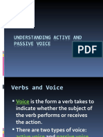 Verbs and Voice: Active vs Passive