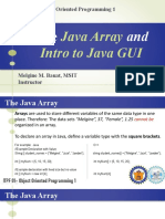 ITPF01 Week8 Array and Java GUI