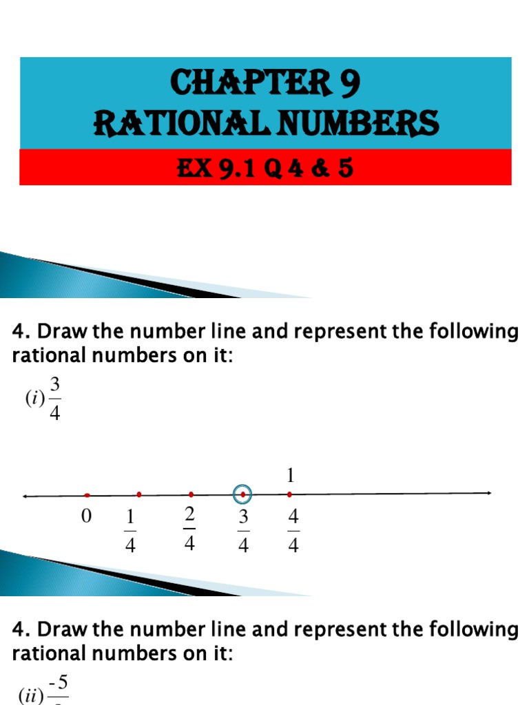 Representing Rational Numbers on a Number Line | PDF
