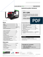 AH-1250-E - HONDA GX-630 Gasolina 3000 rpm | 50 Hz Trifásico 400 V / 230 V