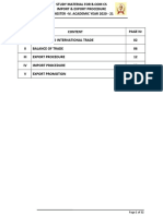 E004 Core 12 - Import & Export Procedure - IV Sem