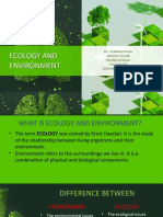ECOLOGY AND ENVIRONMENT Presentation