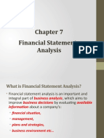 Chapter 7 Financial Statements Analysis