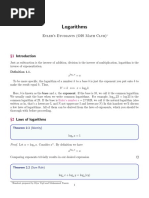 Laws of Logarithms