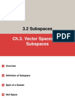 3.2 Subspaces