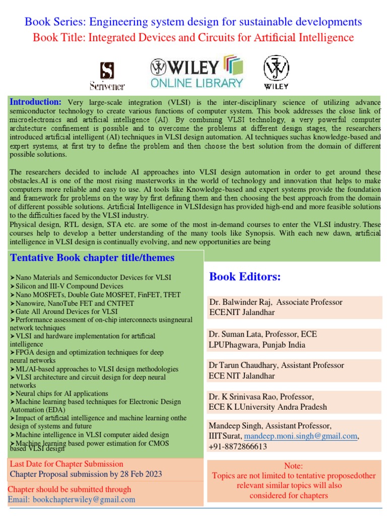 Book title integrated devices and circuits for artificial intelligence