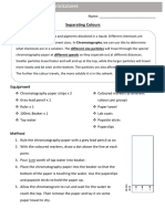 Chromatographyworksheet 1