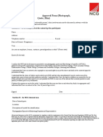 NCG Consent Form and Approval Form Template