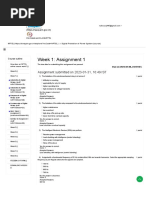 Week 1: Assignment 1: Assignment Submitted On 2023-01-31, 16:49 IST