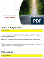 MODYUL IV - Ang Mahusay Na Proseso NG Pagsasalita