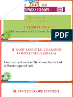 Science 4 Quarter 4 Week 1 Characteristics of Different Types of Soil