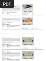 List Fuel Injectors