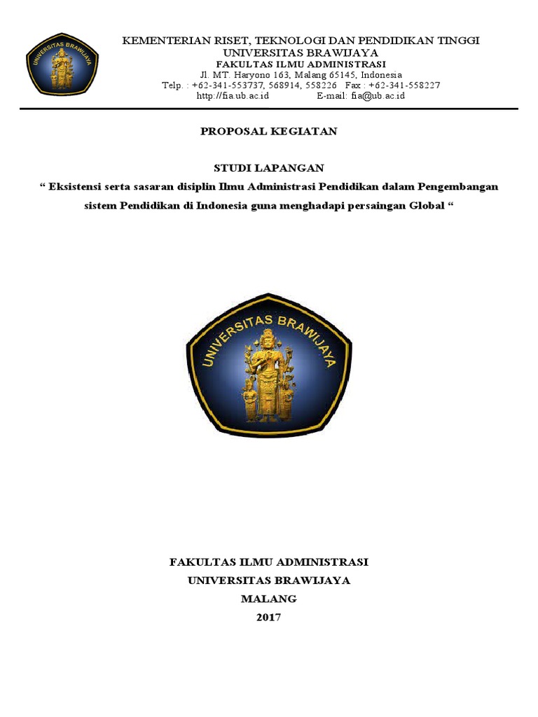 Proposal Kegiatan Tor Universitas | PDF