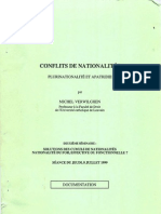 Conflits de Nationalités Par Michel Verwilghen (1999)