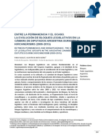 Entre La Permanencia Y El Ocaso. La Evolución de Bloques Legislativos en La Cámara de Diputados Argentina Durante El KIRCHNERISMO (2009-2015)