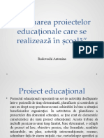 Evaluarea Proiectelor Educationale