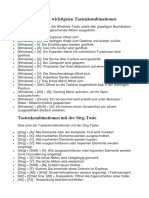 Windows 10 Tastenkombinationen PDF