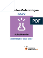 HAVO Scheikunde 2023 - Antwoorden Oefenvragen PDF