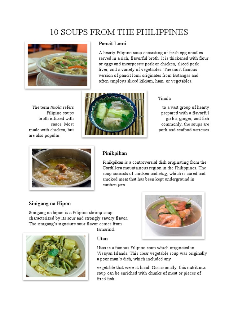 10 Soups and 10 Sauces from the Philippines A Guide to Traditional