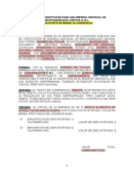 Formato de Minuta EIRL Aportes Bienes Jurispe PDF
