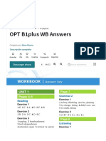 OPT B1plus WB Answers: Workbook