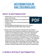Role of Mathematics in Science and Technology 2003 PDF
