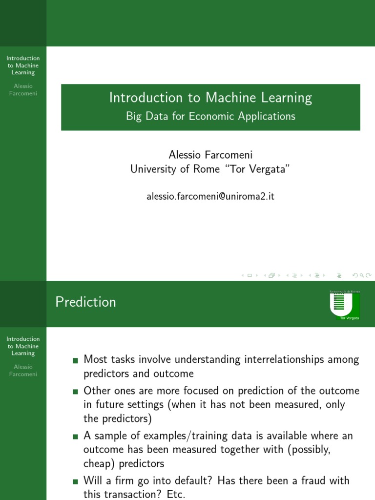 Machine Learning for Economists | PDF | Dependent And Independent ...