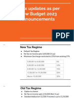 Budget Updates 2023 PDF
