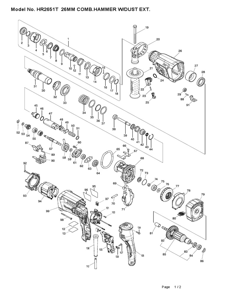Hr2651t pdf tools equipment