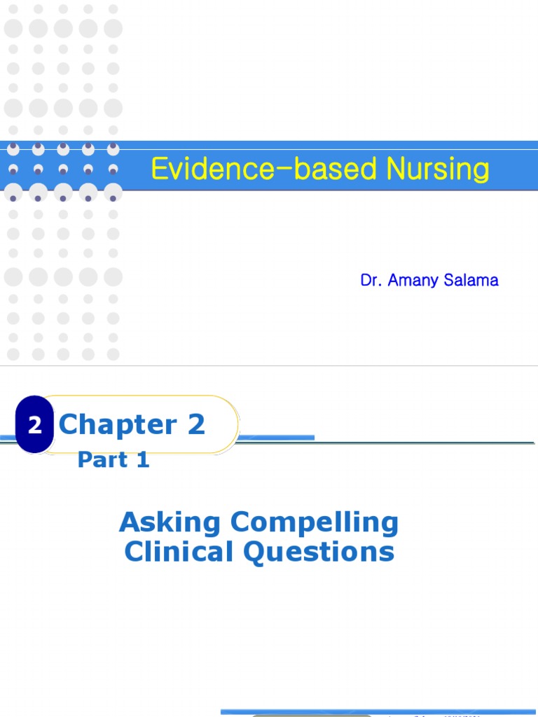 2 - Asking PICOT Question - Part 1 - Corrected | PDF | Medical ...