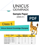 UGKO Sample Papers For Class 5