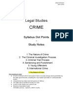 Crime Study Notes