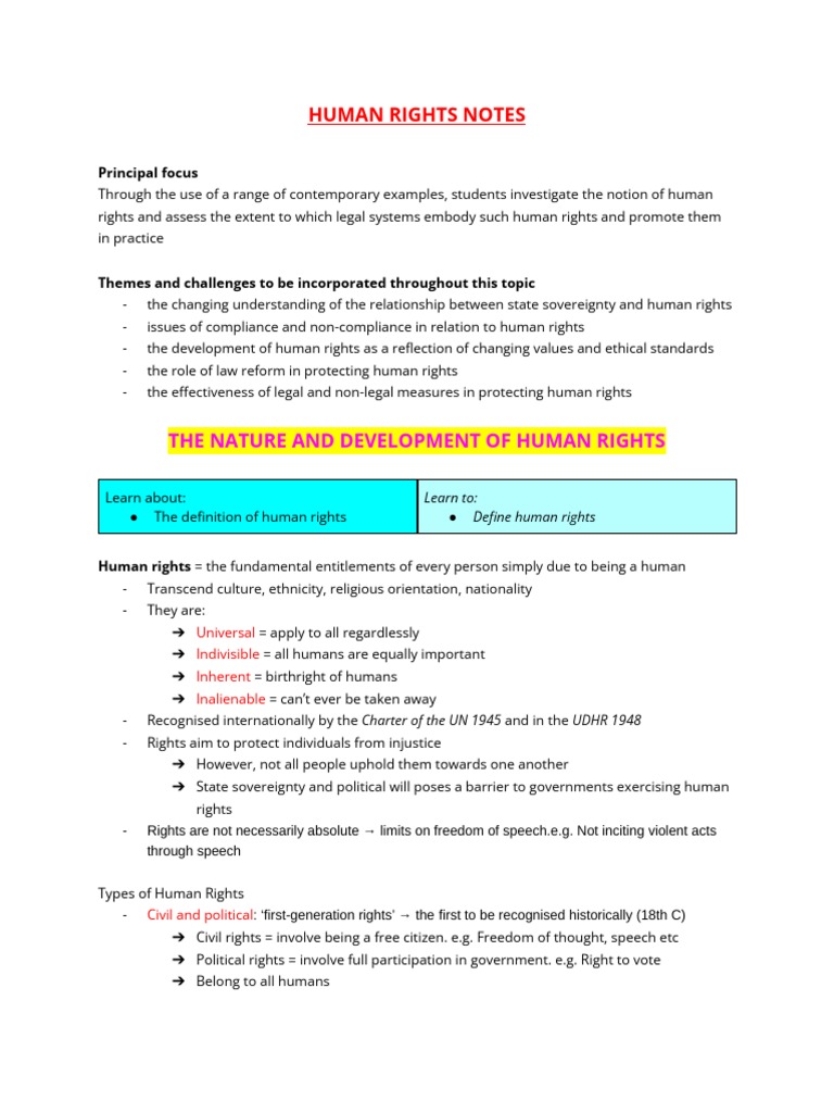 An Analysis Of The Development Of Human Rights Through History