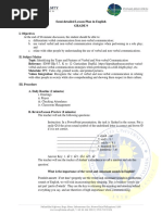 Semi-Detailed Lesson Plan (Verbal and Nonverbal Communication