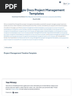 Free Google Docs Project Management Templates - Smartsheet