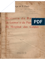 História Da Rainha D. Leonor e Da Fundação Do Hospital Das Caldas Da Rainha PDF